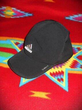 Adidas Climalite Black Hat/Cap Polyester/Spandex Blend *Size: L/XL